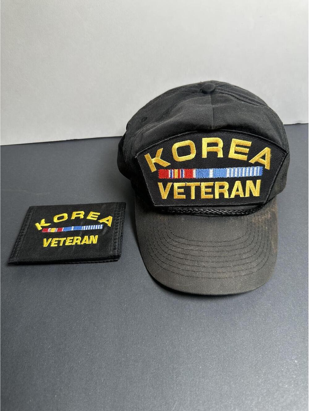 VTG Korea Veteran Snapback Hat & Matching Hook Loop Wallet Set